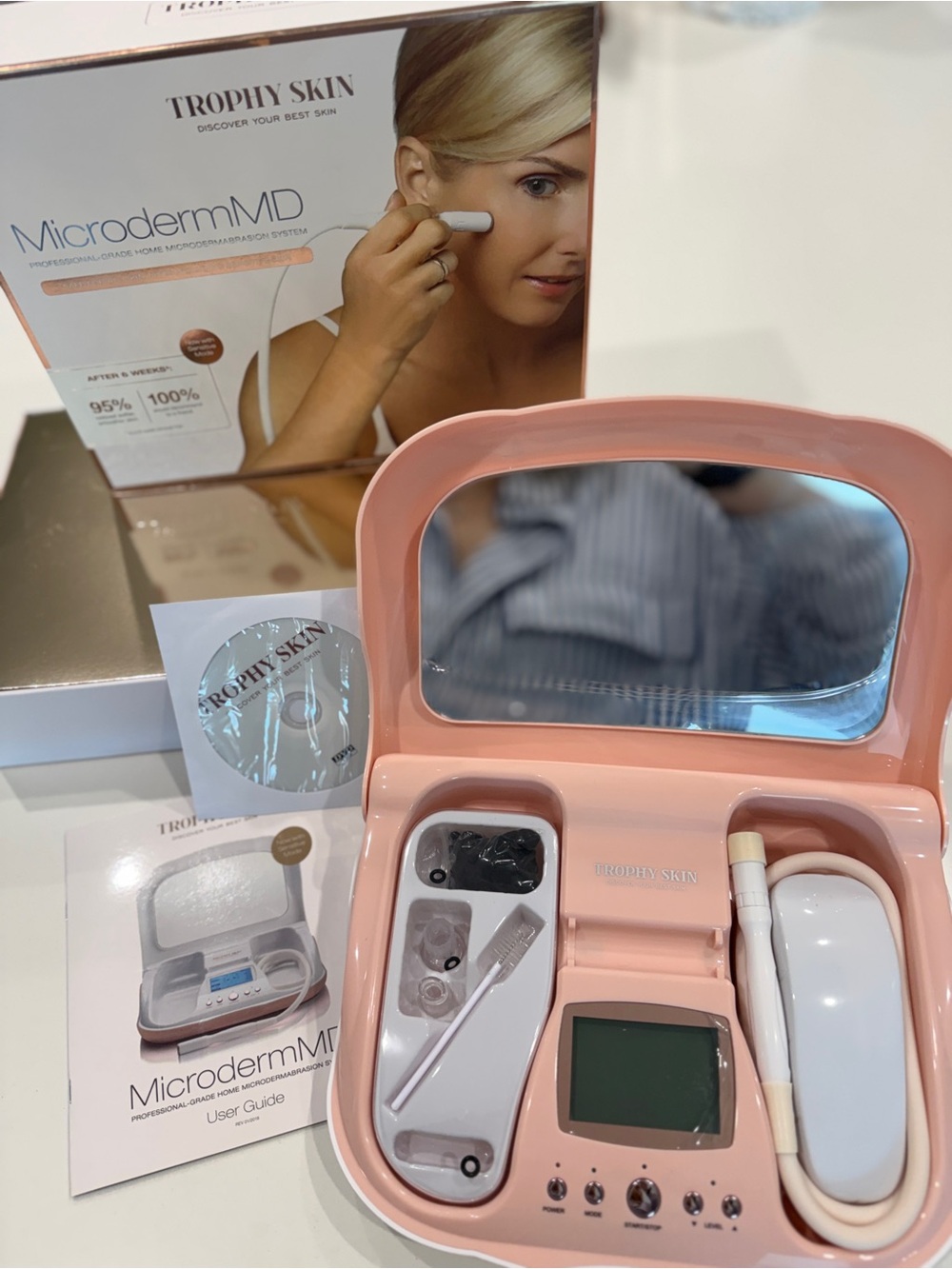 Trophy Skin MicrodermMD Microdermabrasion Kit - Pink